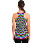 Spiky Psychedelic Optical Illusion Women's Racerback Tank Top
