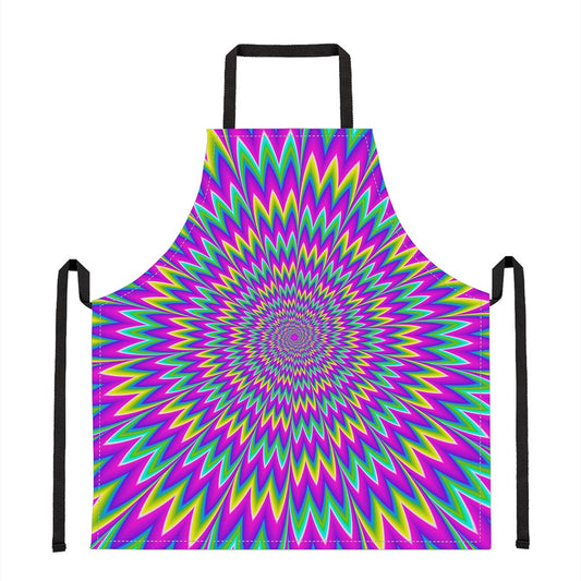 Spiky Spiral Moving Optical Illusion Apron