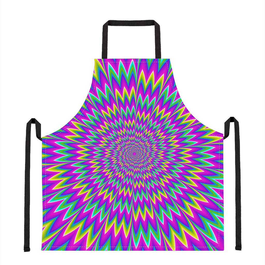 Spiky Spiral Moving Optical Illusion Apron