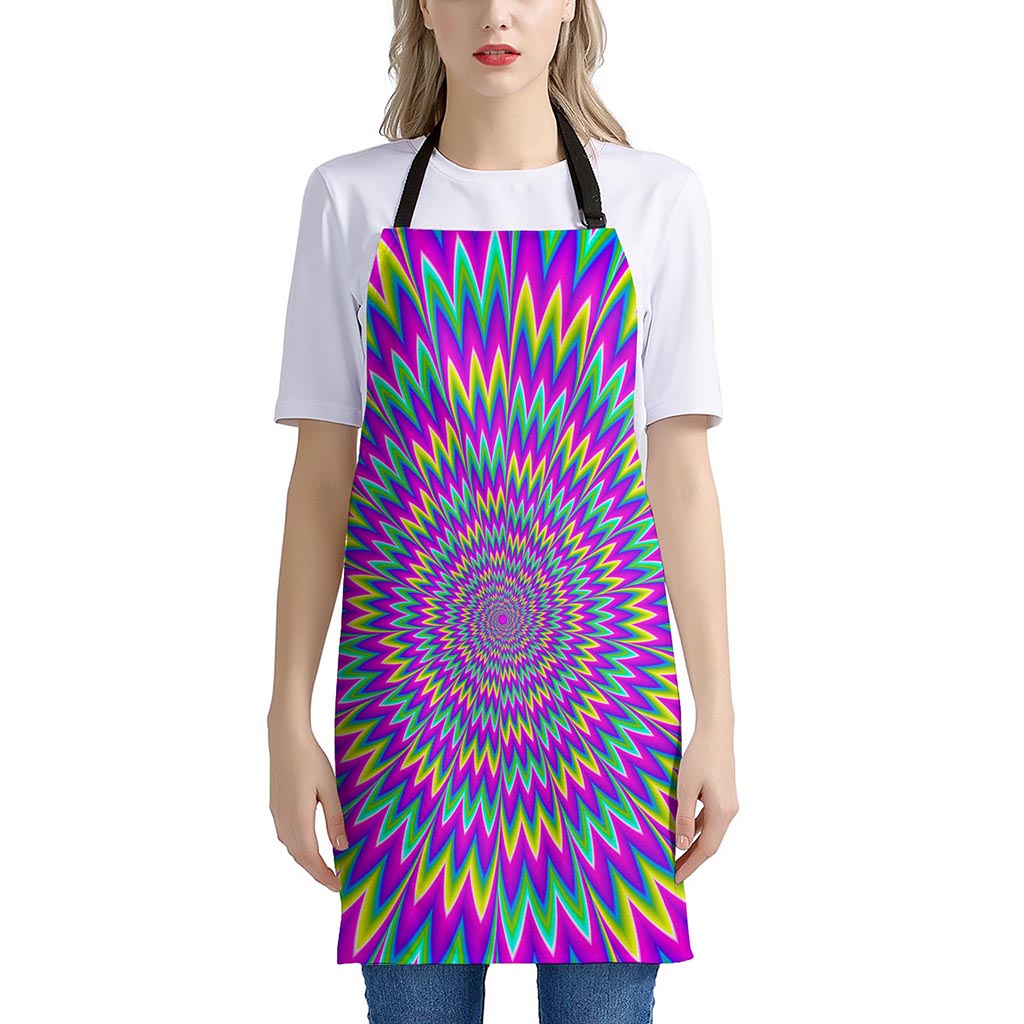 Spiky Spiral Moving Optical Illusion Apron