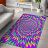 Spiky Spiral Moving Optical Illusion Area Rug GearFrost