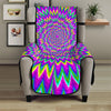 Spiky Spiral Moving Optical Illusion Armchair Protector