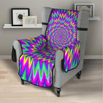 Spiky Spiral Moving Optical Illusion Armchair Protector