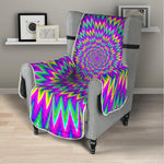 Spiky Spiral Moving Optical Illusion Armchair Protector