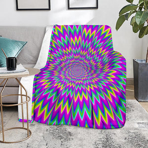 Spiky Spiral Moving Optical Illusion Blanket