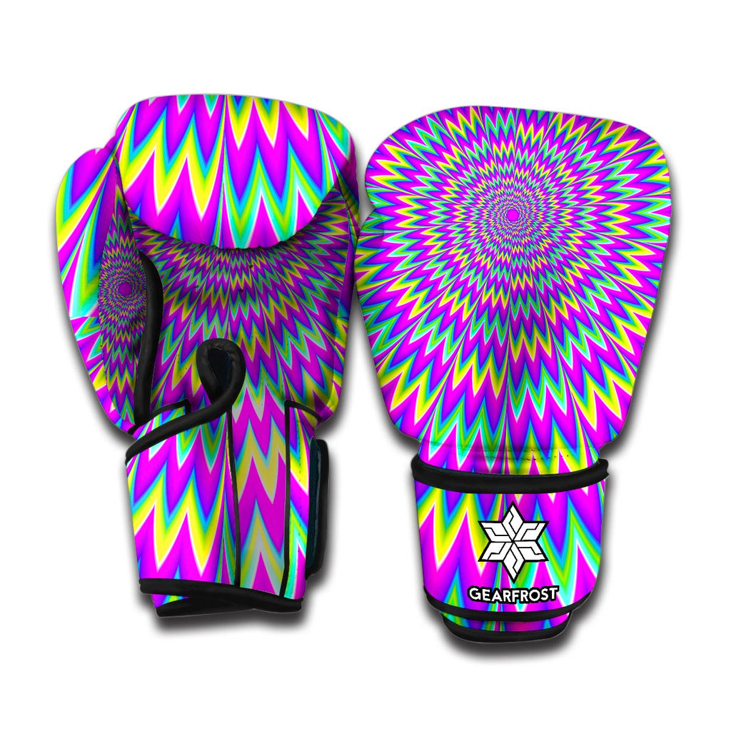 Spiky Spiral Moving Optical Illusion Boxing Gloves