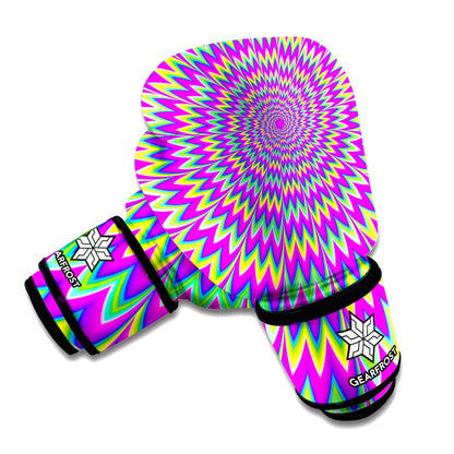 Spiky Spiral Moving Optical Illusion Boxing Gloves