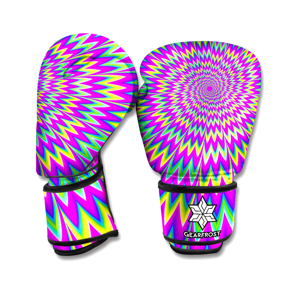 Spiky Spiral Moving Optical Illusion Boxing Gloves