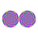 Spiky Spiral Moving Optical Illusion Car Coasters