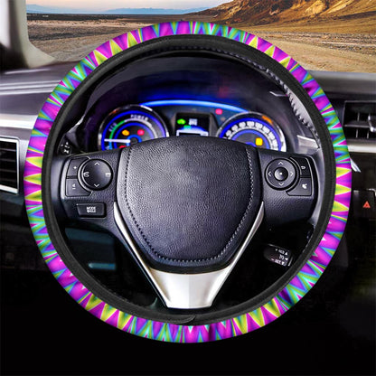 Spiky Spiral Moving Optical Illusion Car Steering Wheel Cover