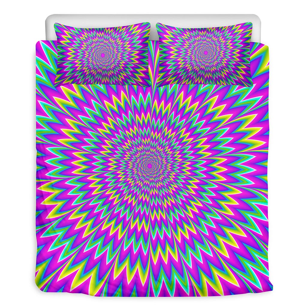 Spiky Spiral Moving Optical Illusion Duvet Cover Bedding Set