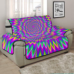 Spiky Spiral Moving Optical Illusion Half Sofa Protector