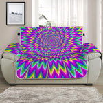 Spiky Spiral Moving Optical Illusion Half Sofa Protector