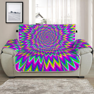 Spiky Spiral Moving Optical Illusion Half Sofa Protector