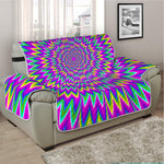 Spiky Spiral Moving Optical Illusion Half Sofa Protector