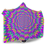 Spiky Spiral Moving Optical Illusion Hooded Blanket