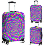 Spiky Spiral Moving Optical Illusion Luggage Cover GearFrost