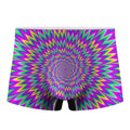 Spiky Spiral Moving Optical Illusion Men's Boxer Briefs
