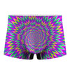 Spiky Spiral Moving Optical Illusion Men's Boxer Briefs