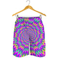 Spiky Spiral Moving Optical Illusion Men's Shorts