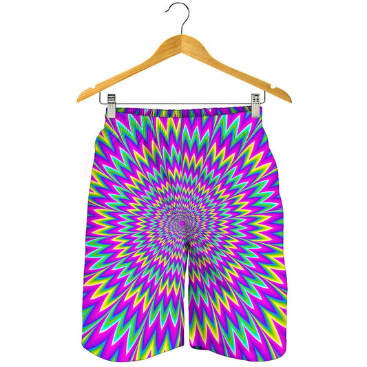 Spiky Spiral Moving Optical Illusion Men's Shorts