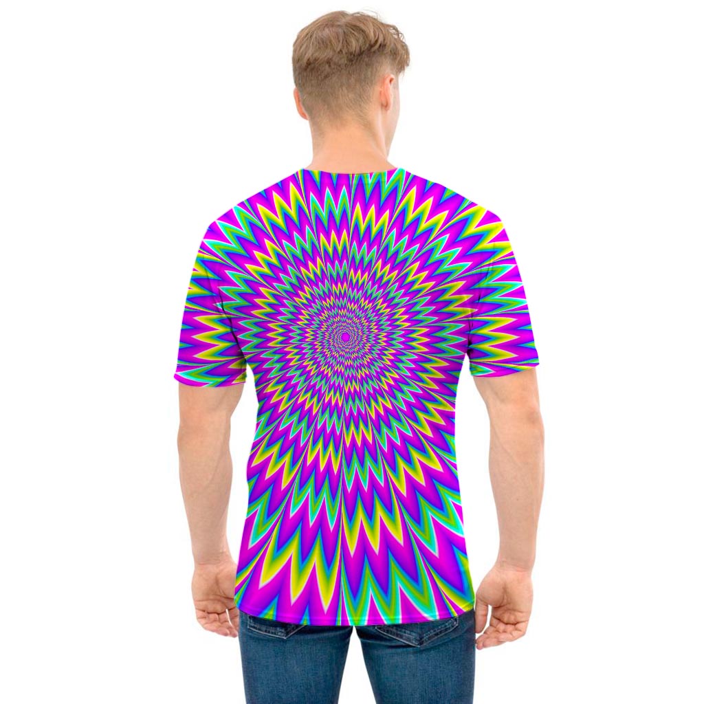 Spiky Spiral Moving Optical Illusion Men's T-Shirt