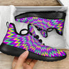 Spiky Spiral Moving Optical Illusion Mesh Knit Shoes GearFrost