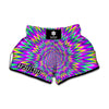 Spiky Spiral Moving Optical Illusion Muay Thai Boxing Shorts