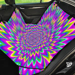 Spiky Spiral Moving Optical Illusion Pet Car Back Seat Cover