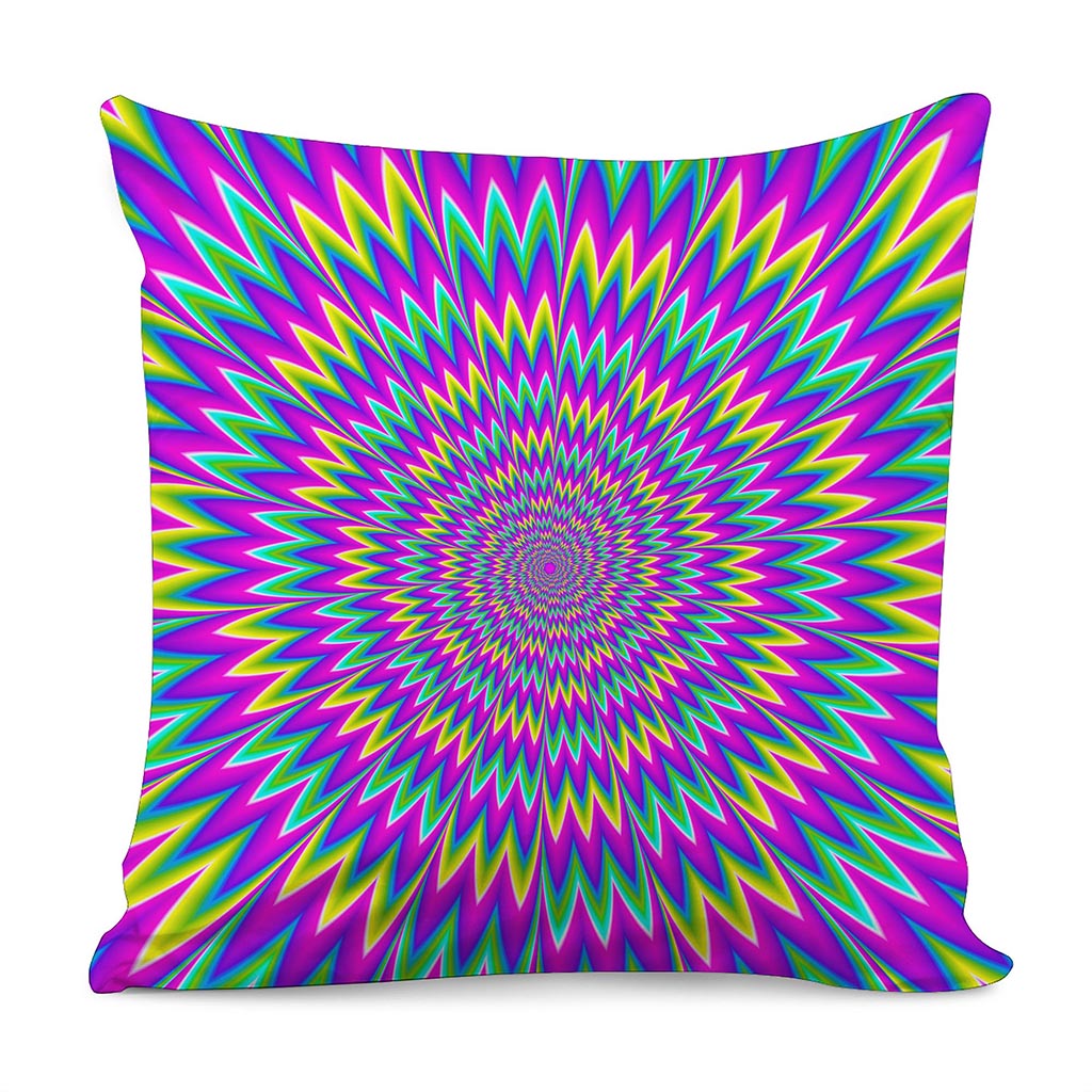 Spiky Spiral Moving Optical Illusion Pillow Cover
