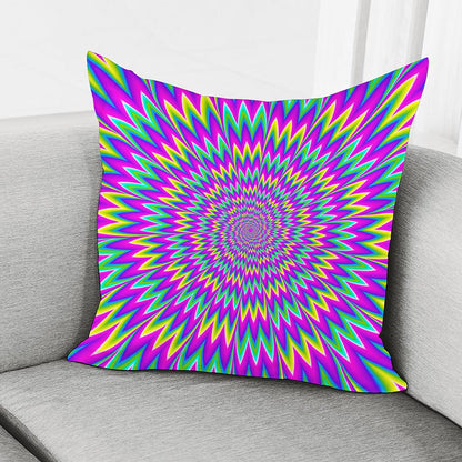 Spiky Spiral Moving Optical Illusion Pillow Cover