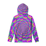 Spiky Spiral Moving Optical Illusion Pullover Hoodie