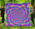 Spiky Spiral Moving Optical Illusion Quilt