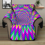 Spiky Spiral Moving Optical Illusion Recliner Protector