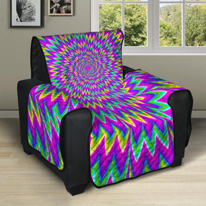 Spiky Spiral Moving Optical Illusion Recliner Protector