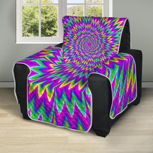 Spiky Spiral Moving Optical Illusion Recliner Protector