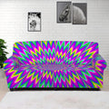 Spiky Spiral Moving Optical Illusion Sofa Cover