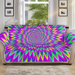 Spiky Spiral Moving Optical Illusion Sofa Protector