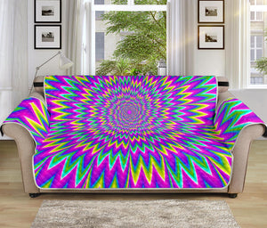 Spiky Spiral Moving Optical Illusion Sofa Protector