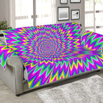 Spiky Spiral Moving Optical Illusion Sofa Protector