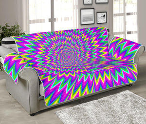 Spiky Spiral Moving Optical Illusion Sofa Protector