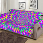 Spiky Spiral Moving Optical Illusion Sofa Protector