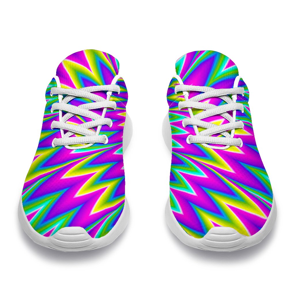 Spiky Spiral Moving Optical Illusion Sport Shoes GearFrost