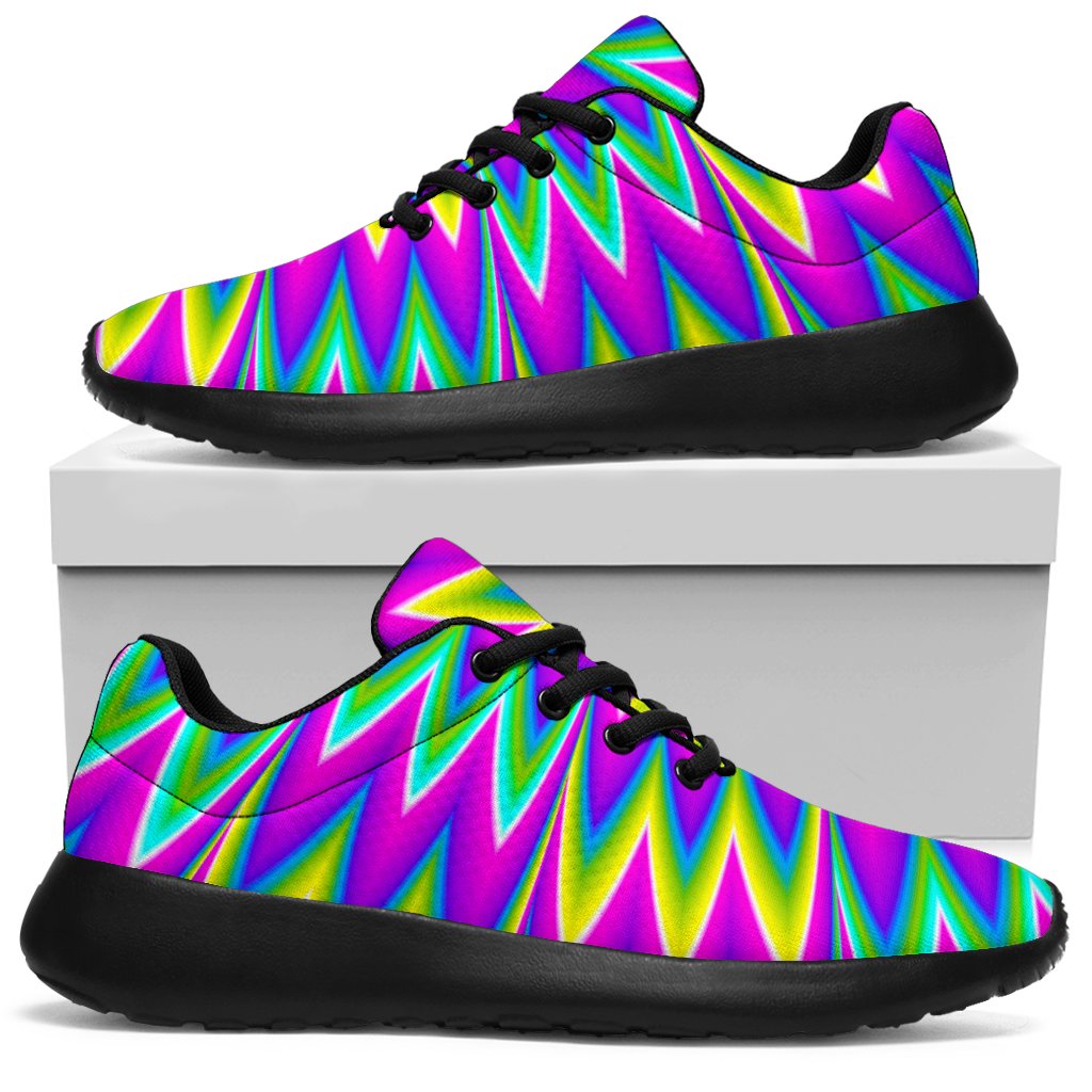 Spiky Spiral Moving Optical Illusion Sport Shoes GearFrost