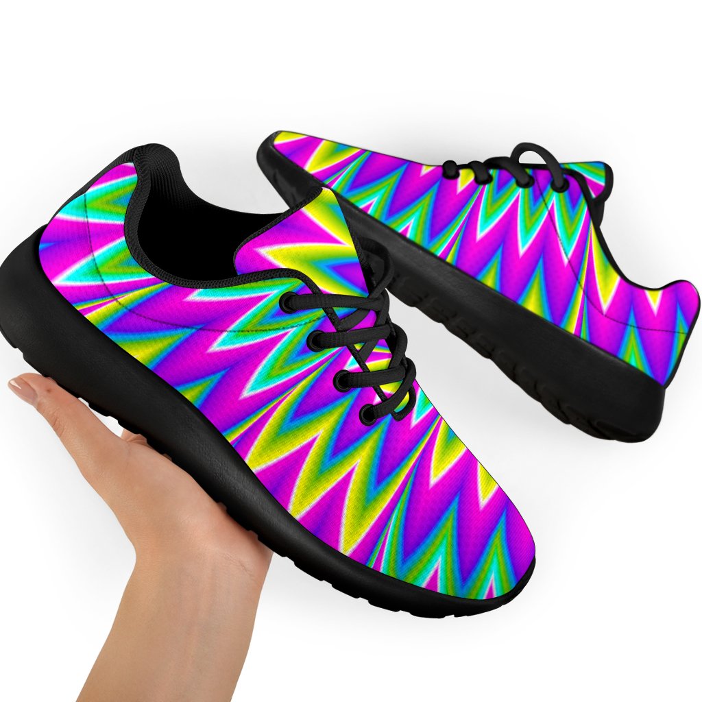 Spiky Spiral Moving Optical Illusion Sport Shoes GearFrost