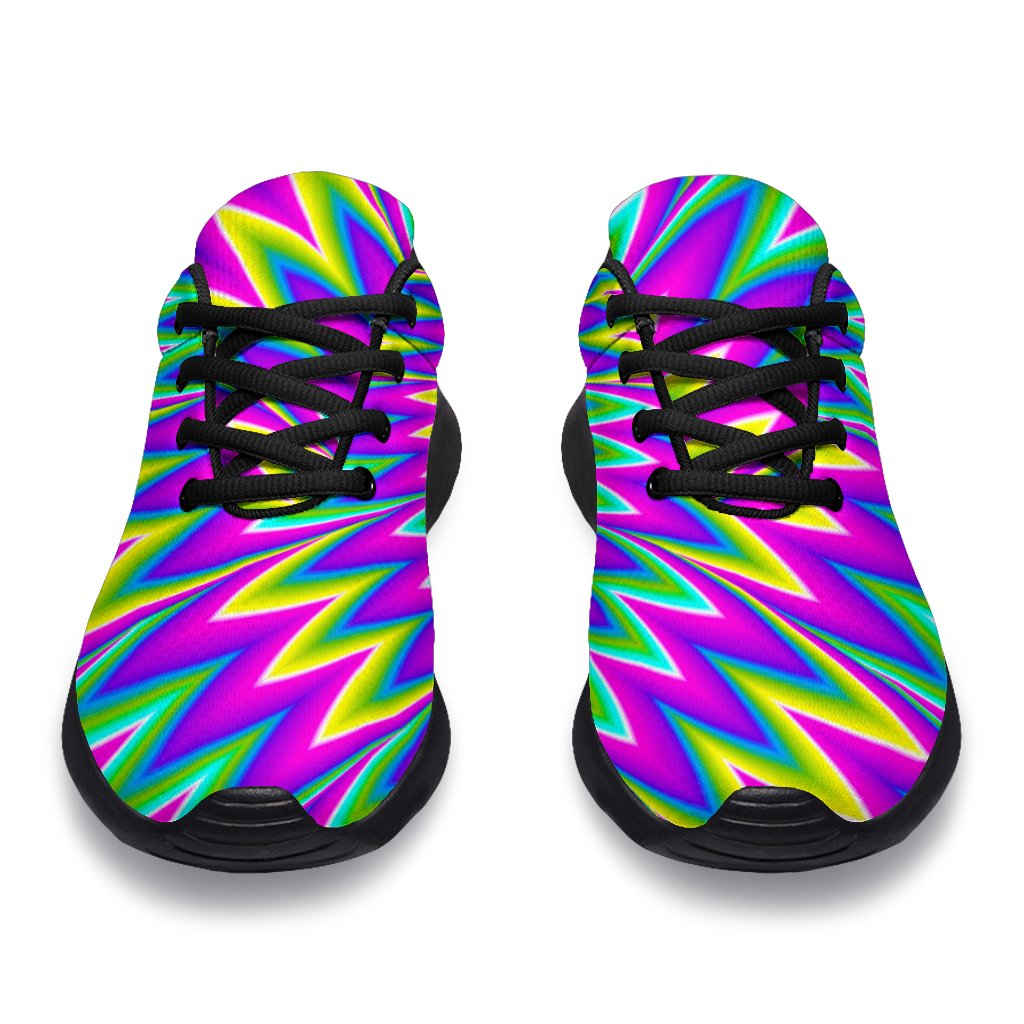 Spiky Spiral Moving Optical Illusion Sport Shoes GearFrost