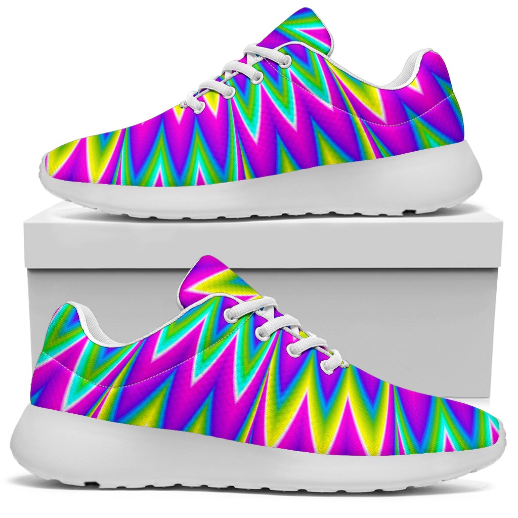 Spiky Spiral Moving Optical Illusion Sport Shoes GearFrost