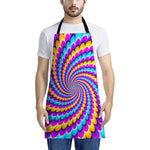 Spiral Colors Moving Optical Illusion Apron