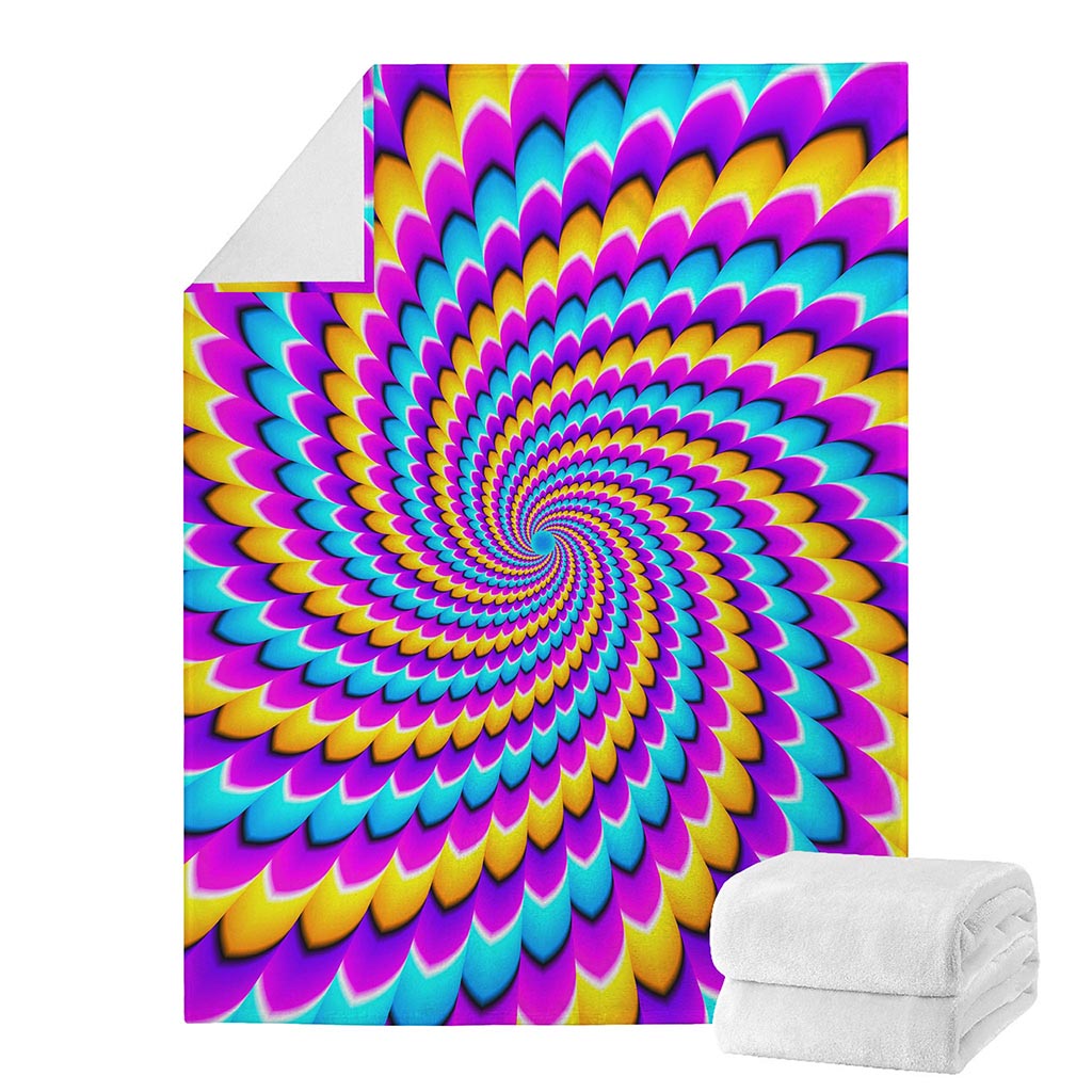 Spiral Colors Moving Optical Illusion Blanket