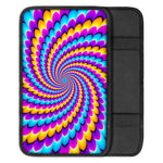 Spiral Colors Moving Optical Illusion Car Center Console Cover